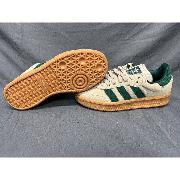Adidas Boys Samba XLG Sneakers Suede Green White Gum Size 5 NEW NO BOX! - Picture 2 of 11
